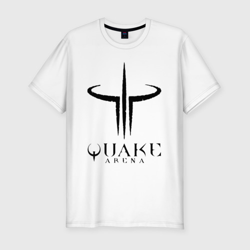 Мужская футболка хлопок Slim Quake III arena, цвет белый