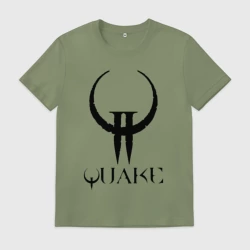 Мужская футболка хлопок Quake II logo