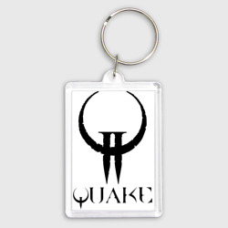 Брелок прямоугольный 35*50 Quake II logo