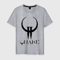 Мужская футболка хлопок Quake II logo