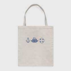 Шоппер BioNature Якорь спасательный круг корабль