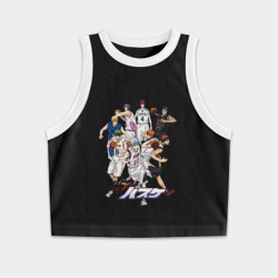 Женская укороченная майка-топ хлопок Персонажи баскетбол Куроко