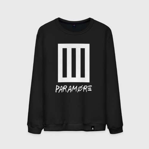 Мужской свитшот хлопок Paramore логотип, цвет черный