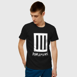 Мужская футболка хлопок Paramore логотип - фото 2