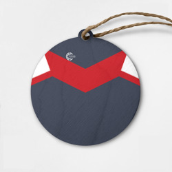 Деревянная игрушка круг Firm темно-синий с красной полосой