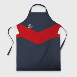 Фартук 3D Firm темно-синий с красной полосой