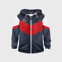 Детская ветровка 3D Firm темно-синий с красной полосой