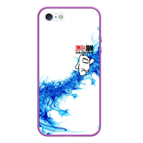 Чехол для iPhone 5/5S матовый Jdm style - Japan, цвет фиолетовый