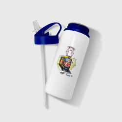 Бутылка для воды с трубочкой Татра Т3 - фото 2