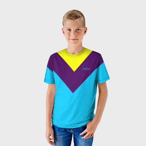 Детская футболка 3D с принтом Firm как в 80х, фото на моделе #1