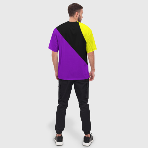 Мужская футболка oversize 3D Firm прямиком из 80х, цвет 3D печать - фото 4