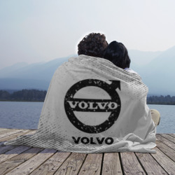 Плед 3D Volvo с потертостями на светлом фоне - фото 2