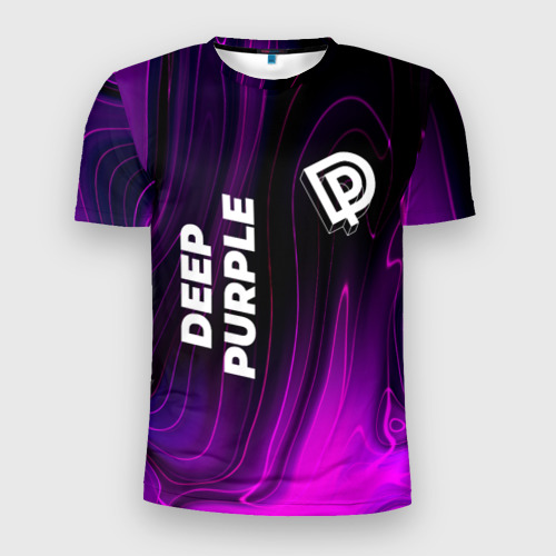 Мужская футболка 3D Slim Deep Purple violet plasma, цвет 3D печать