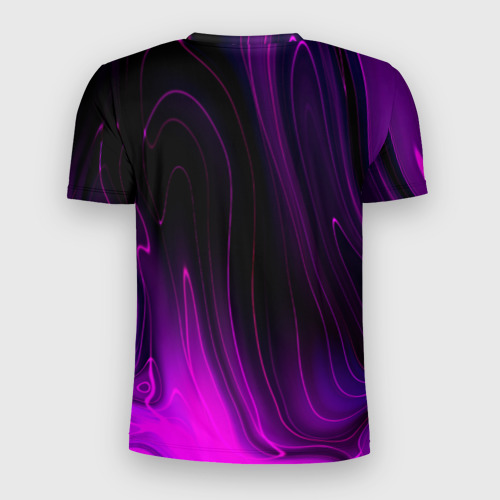 Мужская футболка 3D Slim Deep Purple violet plasma, цвет 3D печать - фото 2