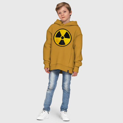 Детское худи Oversize хлопок Nuclear, цвет горчичный - фото 11