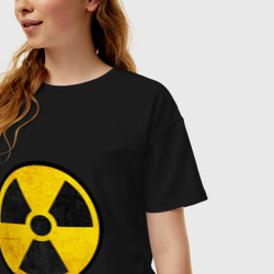 Женская футболка хлопок Oversize Nuclear - фото 2