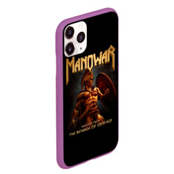 Чехол для iPhone 11 Pro Max матовый Manowar rock - фото 2