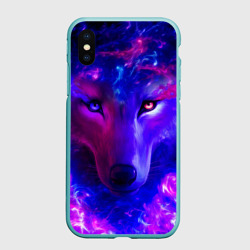 Чехол для iPhone XS Max матовый Волшебный звездный волк
