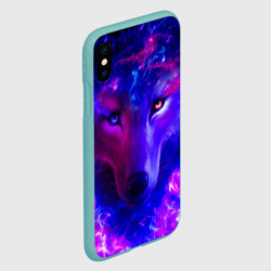 Чехол для iPhone XS Max матовый Волшебный звездный волк - фото 2
