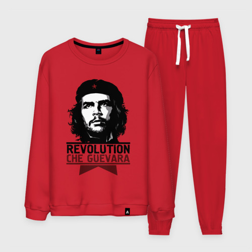 Мужской костюм хлопок Revolution hero, цвет красный