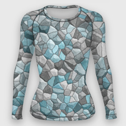 Женский рашгард 3D Мозаика из цветных камней