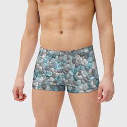 Мужские купальные плавки 3D Мозаика из цветных камней - фото 2
