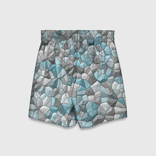 Детские спортивные шорты 3D Мозаика из цветных камней, цвет 3D печать - фото 2