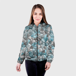 Женская куртка 3D Мозаика из цветных камней - фото 2