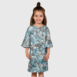 Детское платье 3D Мозаика из цветных камней - фото 2