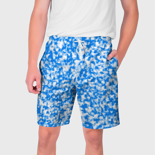 Мужские шорты 3D с принтом Абстрактные облака - текстура, вид спереди #2