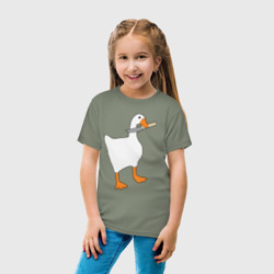 Детская футболка хлопок Опасный гусь - фото 2