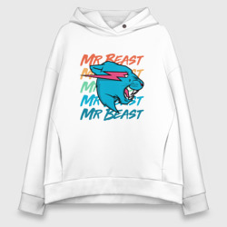 Женское худи Oversize хлопок Mr Beast art