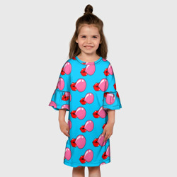 Детское платье 3D Губы с жвачкой - фото 2