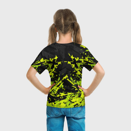 Детская футболка 3D Сборная Бразилия пятна, цвет 3D печать - фото 6
