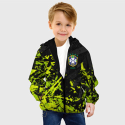 Детская куртка 3D Сборная Бразилия пятна - фото 2
