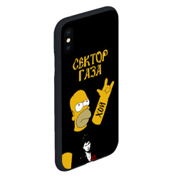 Чехол для iPhone XS Max матовый Сектор Газа Гомер Симпсон рокер - фото 2