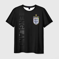 Мужская футболка 3D Сборная Англии боковая полоса
