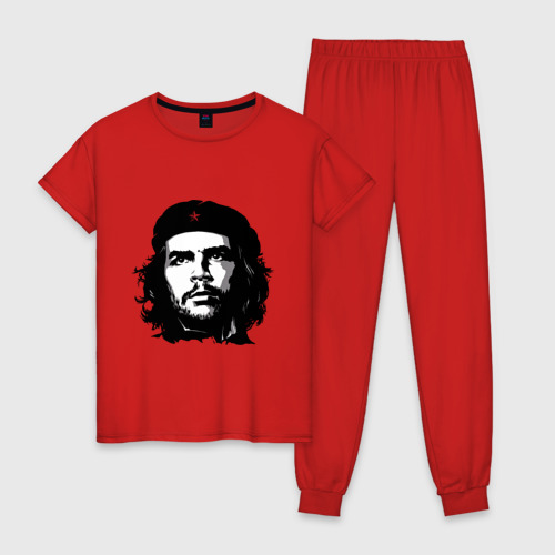 Женская пижама хлопок Ernesto Che Guevara, цвет красный