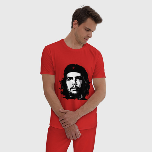 Мужская пижама хлопок Ernesto Che Guevara, цвет красный - фото 3