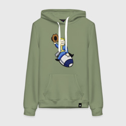 Женская толстовка хлопок Vault boy - bomb rider