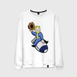 Мужской свитшот хлопок Vault boy - bomb rider