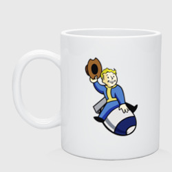 Кружка керамическая Vault boy - bomb rider