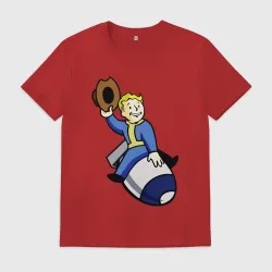 Мужская футболка хлопок Vault boy - bomb rider
