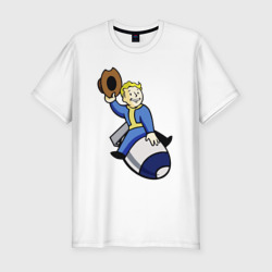 Мужская футболка хлопок Slim Vault boy - bomb rider