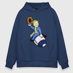 Мужское худи Oversize хлопок Vault boy - bomb rider