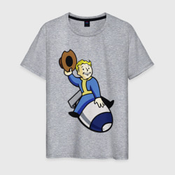 Мужская футболка хлопок Vault boy - bomb rider