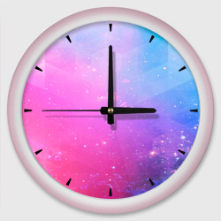 Звёздное геометрическое небо – Настенные часы круглые с принтом купить