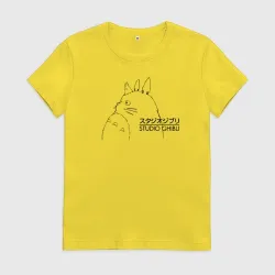 Женская футболка хлопок Тоторо Studio Ghibli