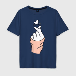 Мужская футболка хлопок Oversize Hand click