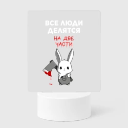 Светильник-ночник Все люди делятся на две части